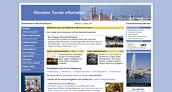 Desktop Screenshot of muenchen-touristeninformation.de