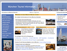 Tablet Screenshot of muenchen-touristeninformation.de